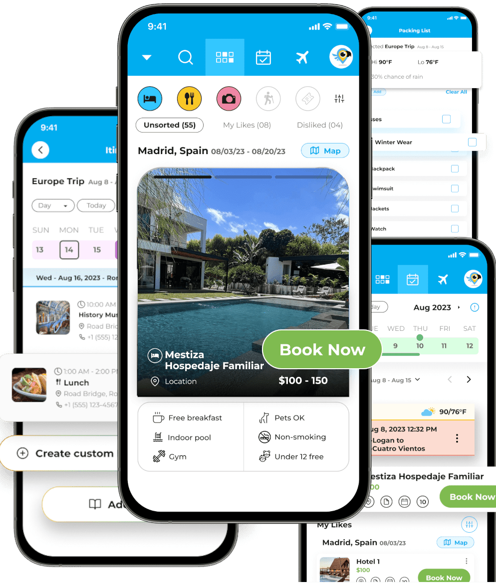 a montage of app screenshots